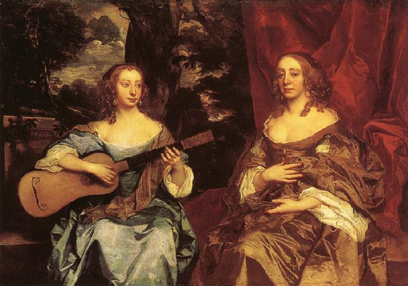 Sir Peter Lely Two Ladies of the Lake Family Sweden oil painting art